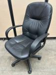 High Back Black Padded Executive Office Chair - ITEM #:150233 - Img 2 of 4
