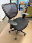 Black Mesh Back Conference Chair with Adjustable Arms - ITEM #:150237 - Img 1 of 5
