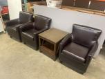 Used Lobby Chairs - Brown Leather - ITEM #:165012 - Img 14 of 14