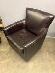 Used Lobby Chairs - Brown Leather - ITEM #:165012 - Img 5 of 14