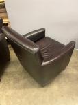 Used Lobby Chairs - Brown Leather - ITEM #:165012 - Img 7 of 14