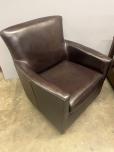 Used Lobby Chairs - Brown Leather - ITEM #:165012 - Img 9 of 14