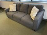Used Couch With Grey Fabric - Three Cushions Wide - ITEM #:165015 - Thumbnail image 1 of 2