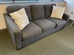 Used Couch With Grey Fabric - Three Cushions Wide - ITEM #:165015 - Thumbnail image 2 of 2