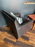 Used Lobby Chairs - Brown Vinyl - Silver Buttons - ITEM #:165023 - Img 6 of 6