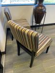 Used Reception Chairs - Earthtone Striped Fabric - ITEM #:165027 - Img 4 of 5