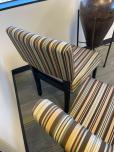 Used Reception Chairs - Earthtone Striped Fabric - ITEM #:165027 - Img 5 of 5