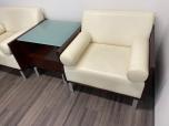 Used Reception Furniture Set - Mahogany And White - ITEM #:165029 - Img 2 of 19