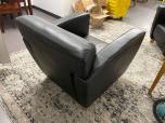 Used Lobby Chairs - Black Vinyl - Light wood Legs - ITEM #:165030 - Img 4 of 8