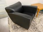 Used Lobby Chairs - Black Vinyl - Light wood Legs - ITEM #:165030 - Img 7 of 8