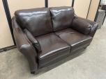 Used Couch - Brown Leather - ITEM #:165032 - Img 1 of 6