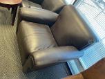 Used Brown Leather Lobby Chair - ITEM #:165033 - Img 3 of 3