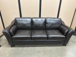 Used Couch - Brown Leather - Three Seat - ITEM #:165035 - Img 1 of 3