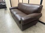 Used Couch - Brown Leather - Three Seat - ITEM #:165036 - Img 1 of 3