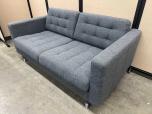 Used Reception Couch - Grey Fabric - Chrome Legs - ITEM #:165037 - Img 1 of 3