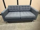 Used Reception Couch - Grey Fabric - Chrome Legs - ITEM #:165037 - Img 3 of 3