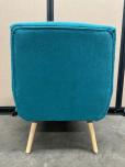 Used Ikea Turquoise Reception Chair - Oak Legs - ITEM #:165038 - Img 4 of 4