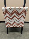 Ikea Orange & White Chevron Pattern Guest Chair - ITEM #:165039 - Img 4 of 4