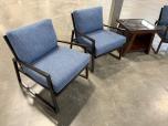 Used Reception Furniture - Blue Chairs With Table - ITEM #:165040 - Img 5 of 5