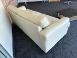 Contemporary Off-White Leather Sofa with Tufted Cushions - ITEM #:165045 - Img 5 of 5