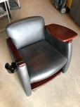 Used High Point Furniture 1737 Genesis Team Chair - Wood Arms - ITEM #:170009 - Thumbnail image 2 of 3