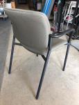 Stacking chairs with goldish colored fabric and black frame - ITEM #:175034 - Img 3 of 3
