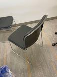 Used stacking chairs with Black Fabric And Chrome Frame - ITEM #:175054 - Thumbnail image 4 of 4