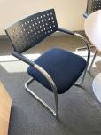 Used Stacking Chairs - Black With Chrome Frame - ITEM #:175056 - Img 2 of 3