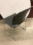Used Stacking Chairs - Black Seat - Chrome Frame - ITEM #:175061 - Img 3 of 3