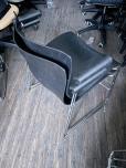 Used Stacking Chairs - Black Seat - Chrome Frame - ITEM #:175065 - Img 3 of 3