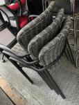 Used Stacking Chairs With Black And White Pattern Fabric - ITEM #:175066 - Thumbnail image 3 of 3