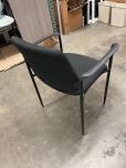 Used Stacking Chairs - Black Fabric And Frame - ITEM #:175072 - Img 3 of 4