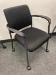 Used 2904 Stacking Chairs With Casters - Black Fabric - ITEM #:175074 - Img 1 of 5