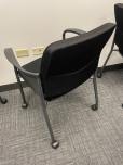 Used 2904 Stacking Chairs With Casters - Black Fabric - ITEM #:175074 - Img 3 of 5