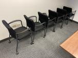 Used 2904 Stacking Chairs With Casters - Black Fabric - ITEM #:175074 - Img 4 of 5