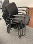 Used 2904 Stacking Chairs With Casters - Black Fabric - ITEM #:175074 - Img 5 of 5