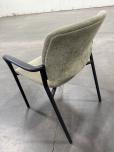Used Stacking Chairs - Green Fabric - Black Frame - ITEM #:175077 - Img 5 of 5