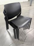Used Stacking Chairs - Plastic Seat - Metal Frame - ITEM #:175078 - Img 1 of 6