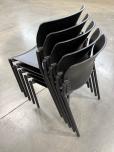 Used Stacking Chairs - Plastic Seat - Metal Frame - ITEM #:175078 - Img 3 of 6