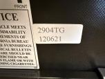 Black Fabric Stacking Guest Chair with Arms and Casters - ITEM #:175081 - Img 7 of 7