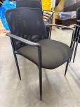 Black Stacking Guest Chair with Mesh Back - ITEM #:175083 - Img 3 of 6