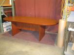Racetrack conference table with cherry laminate finish - ITEM #:195001 - Thumbnail image 2 of 5