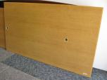 Used Conference Table - Oak Veneer Finish - Two Holes - ITEM #:195011 - Img 1 of 2