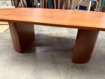 8-Foot Racetrack Conference Table with Half-Cylinder Bases - Cherry Laminate - ITEM #:195014 - Img 6 of 6