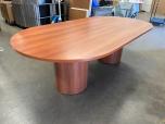 8' Racetrack Conference Table with Drum Bases - Light Cherry - ITEM #:195014 - Img 2 of 4