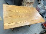 Small Conference Table With Oak Top And Oak Frame - ITEM #:195026 - Img 2 of 3
