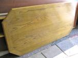 Used Conference table with medium tone veneer finish - octagon 