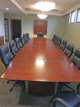 Used Nucraft Saber Conference Table Veneer Finish - 20 Ft - ITEM #:195078 - Img 2 of 5