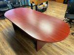 Used Conference Table - Cherry Laminate Finish - 8FT - ITEM #:195080 - Img 1 of 6