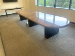 14' Granite Conference Table with Black Wood Base - ITEM #:195087 - Img 4 of 5